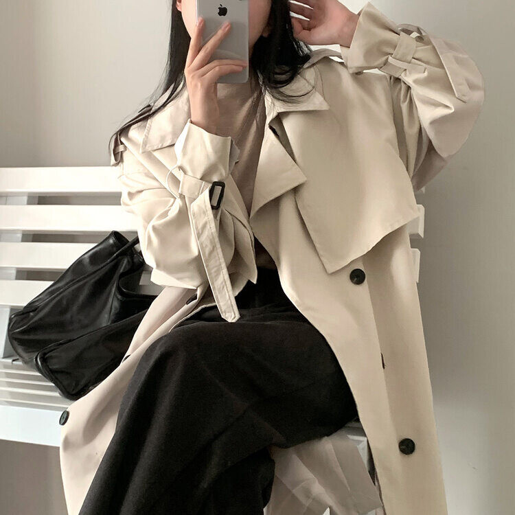 ハーフネックパフ半袖ニット LIGHT BEIGE