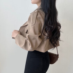 トレンチポケットクロップジャケット｜ジャケット｜韓国