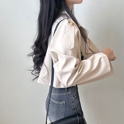 トレンチポケットクロップジャケット｜ジャケット｜韓国ファッション