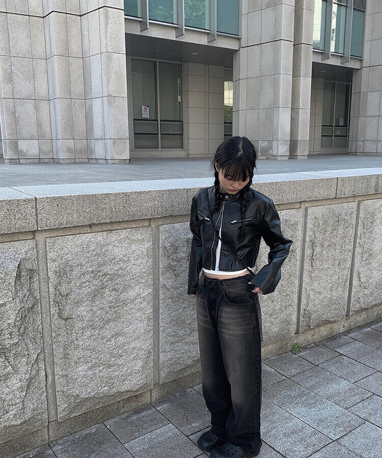 ekam似　レザージャケット　ハイネックギミック archive ekam似 レザージャケット ハイネックギミック archive