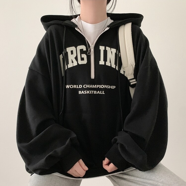 ジップアップフードトレーナー｜フード｜韓国ファッション通販 SONA