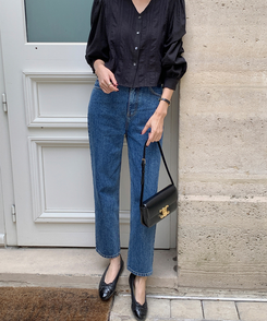 デニム テーパードストレートフィットデニム DENIM