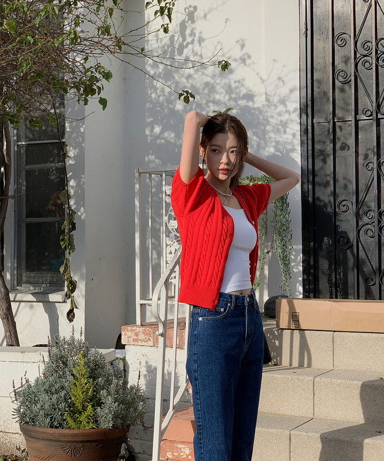 テーパードストレートフィットデニム DARK BLUE