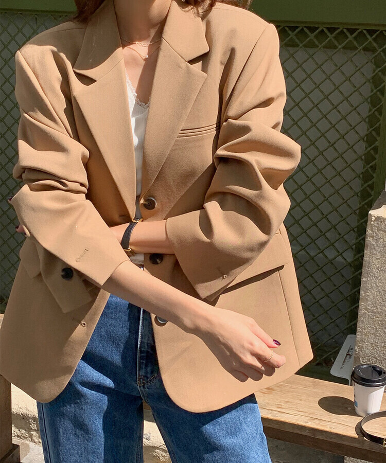 ストレートセミワイドデニム DARK BLUE