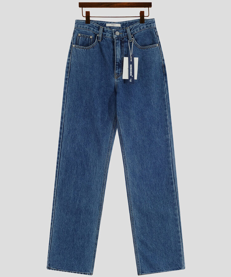 ストレートセミワイドデニム