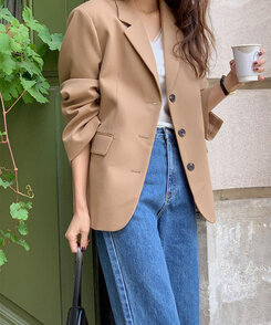 ストレートセミワイドデニム DARK BLUE