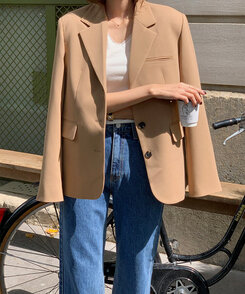 ストレートセミワイドデニム DARK BLUE