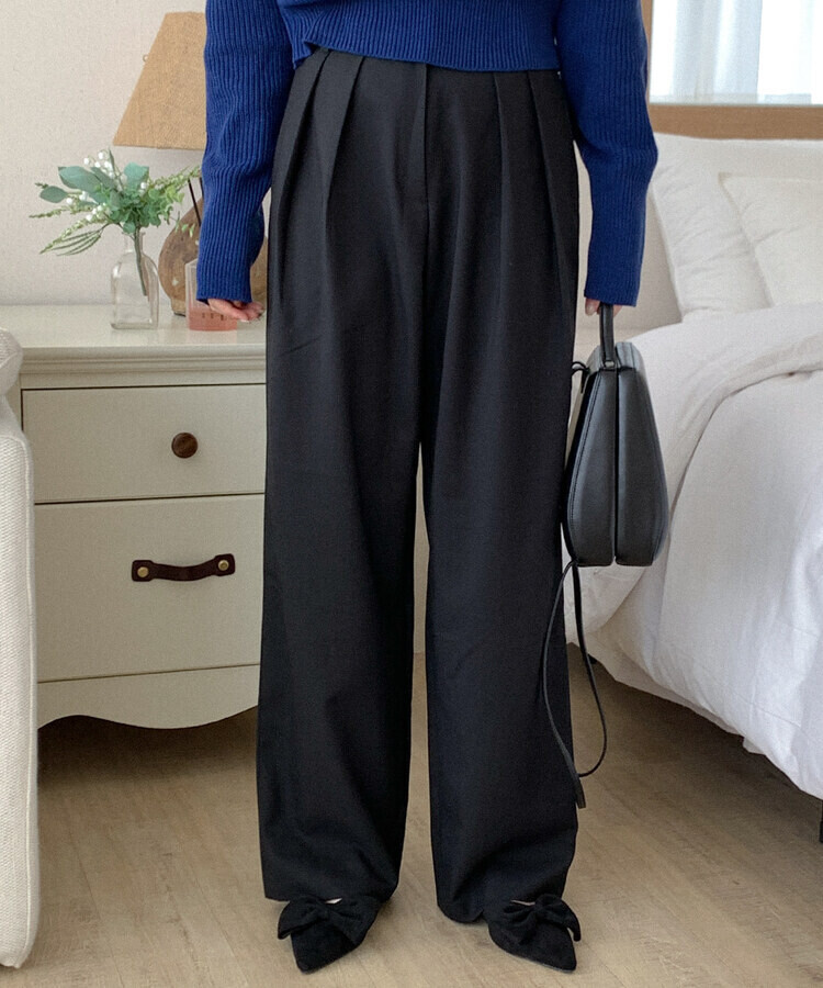 ピンタックデイリースラックス｜スラックス｜韓国ファッション