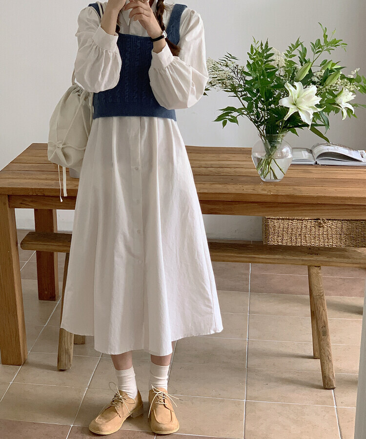 ルーズキャミソールミニニットベスト5色｜ベスト｜韓国