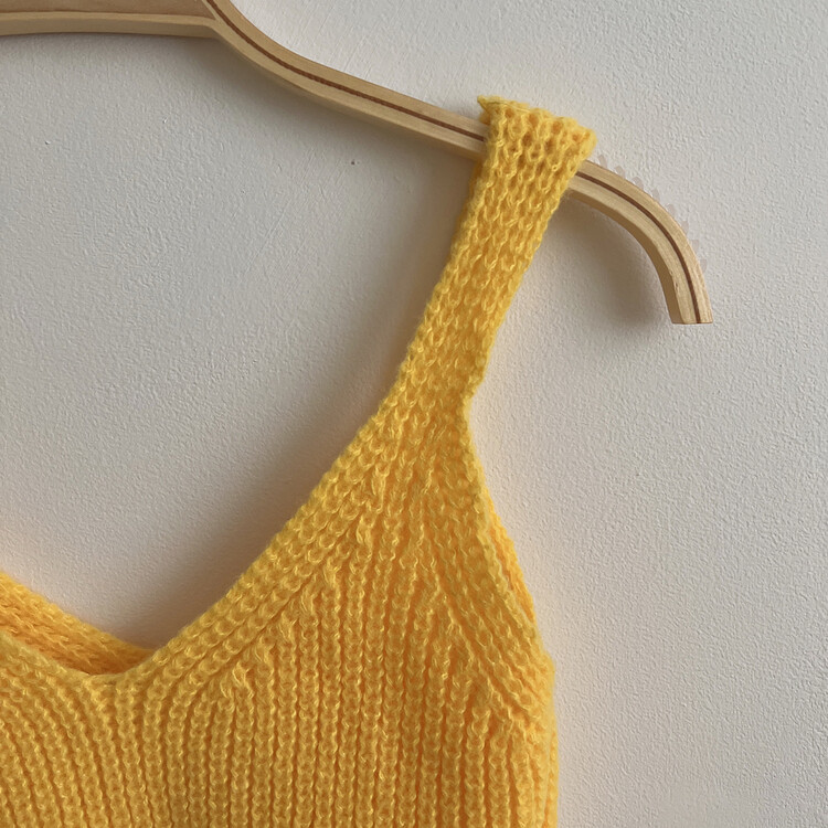 【SET】クロップキャミソール ストライプカーディガン