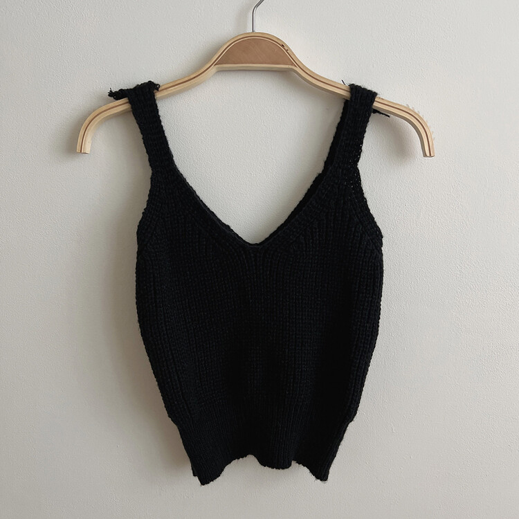 【SET】クロップキャミソール ストライプカーディガン