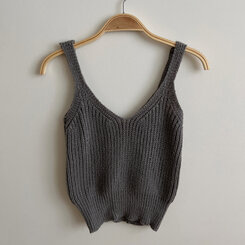 【SET】クロップキャミソール ストライプカーディガン