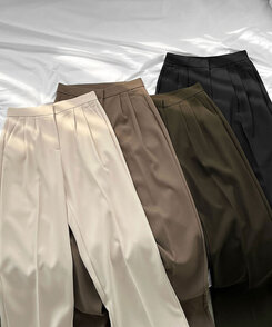 2XL스판 깔끔하게 어디든 일자 와이드핏 슬랙스팬츠