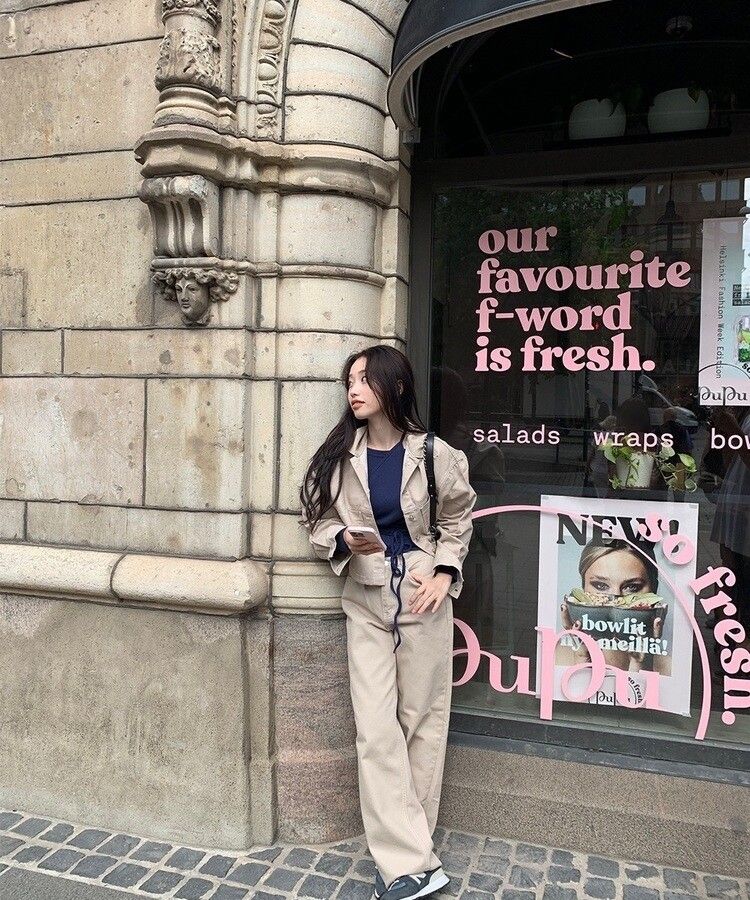 長袖Tシャツ ユニークラップストラップオフショルダー長袖Tシャツ ネイビー