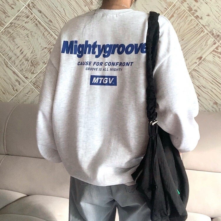 バックプリントオーバーフィットデイリースウェット｜スウェット｜韓国