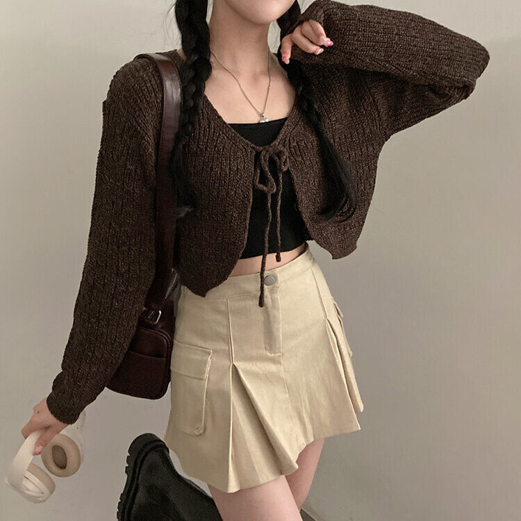 リボンニットボレロ｜カーディガン｜韓国ファッション通販 SONA