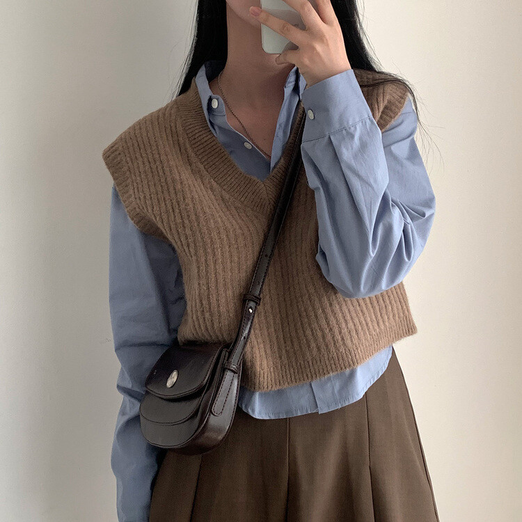 【SHORT/LONG 丈別】オーバーフィットコットンカラーシャツ11色 DARK BLUE