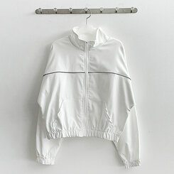 ワンラインカジュアルジップアップジャンパー