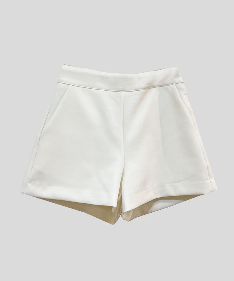 ハイウエストショートパンツスラックス