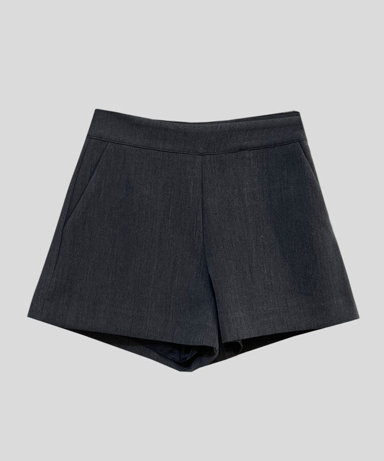 ハイウエストショートパンツスラックス