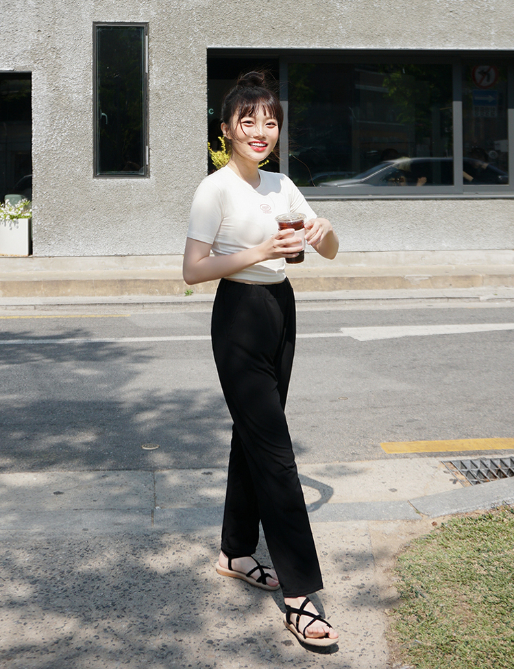 [리뷰900개/쿨링소재]쿨라인 밴딩 팬츠 3종 일자바지