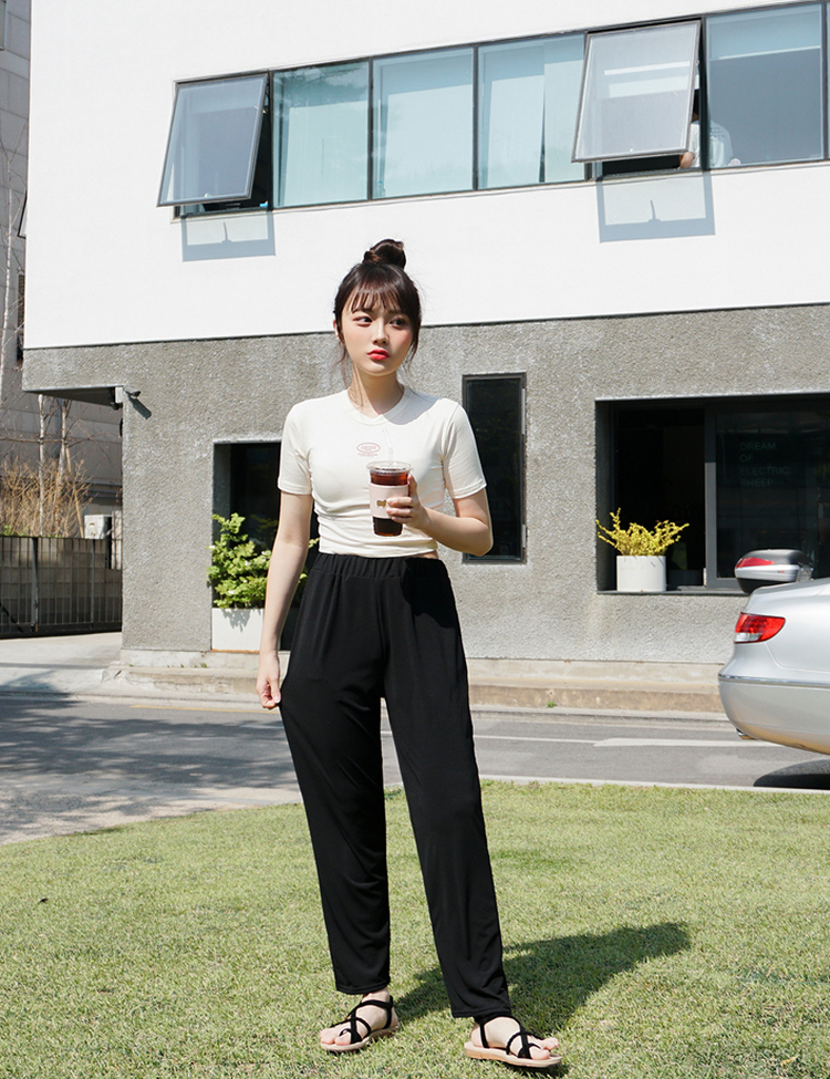 [리뷰900개/쿨링소재]쿨라인 밴딩 팬츠 3종 일자바지