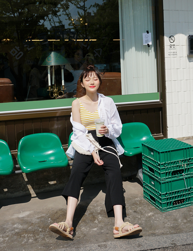 [리뷰900개/쿨링소재]쿨라인 밴딩 팬츠 3종 통바지