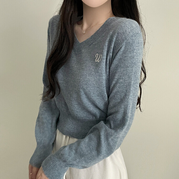 新品未使用タグ付き✨PICONE✨ホワイト ジップアップセーター　M　刺繍 ハーフジップアップロゴニット / Half Zip-Up Logo Embroidery Bi