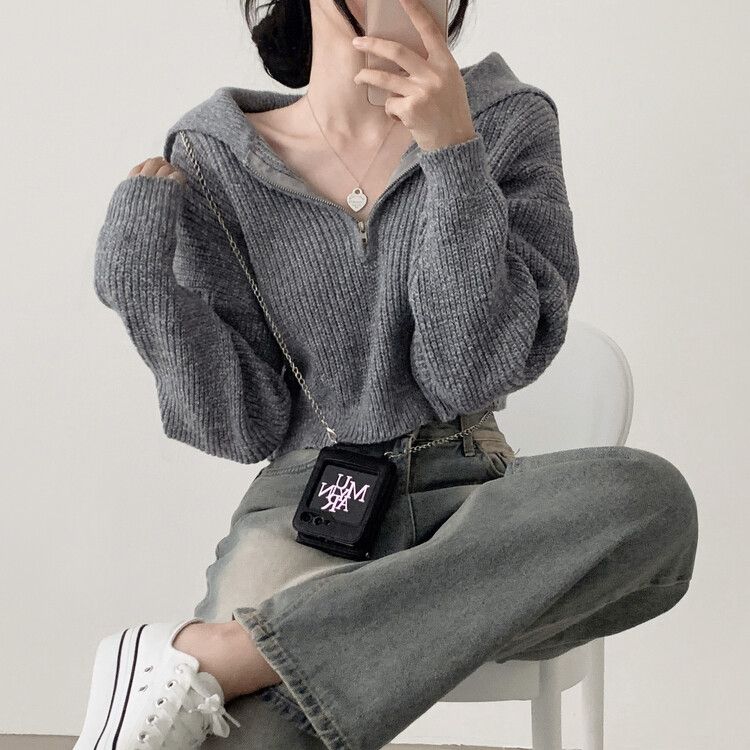kolor 23aw ハーフジップニット SAMPLE kolor 23aw ハーフジップニット SAMPLE