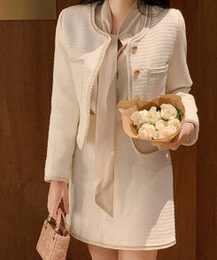 Anna sui ツイード ジャケット、スカート セット Anna sui ツイード ジャケット、スカート セット Anna sui