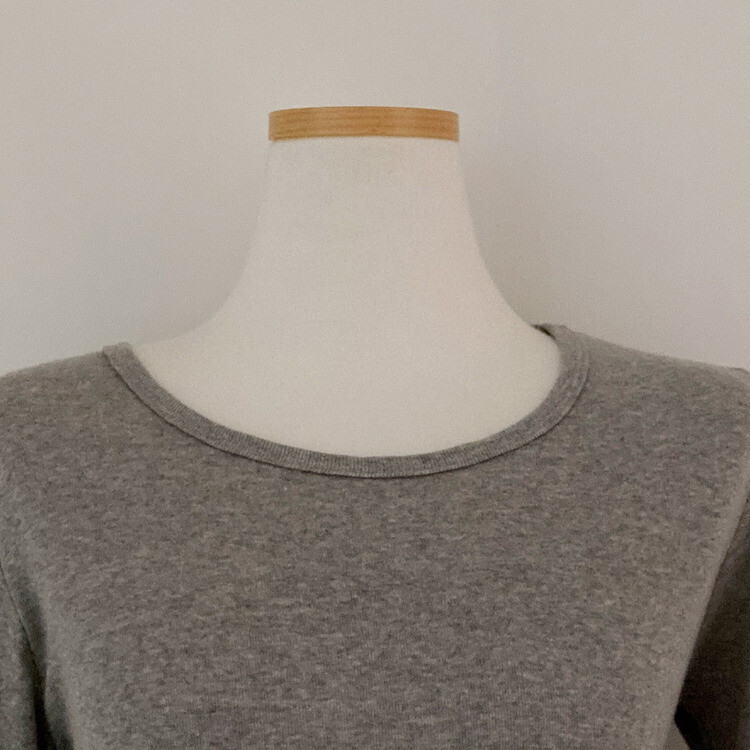 기장감좋은 투썸 밑단 굴림 긴팔 티셔츠