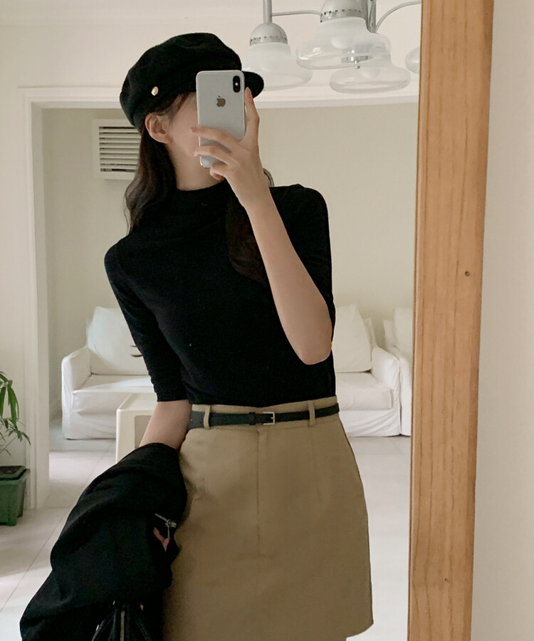 STUDIOUS ベルテッドミニスカート/ブラック STUDIOUS ベルテッドミニスカート/ブラック STUDIOUS ベルテッド