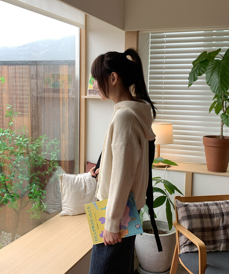 ニットフードパーカー｜ジャンパー｜韓国ファッション通販 SONA