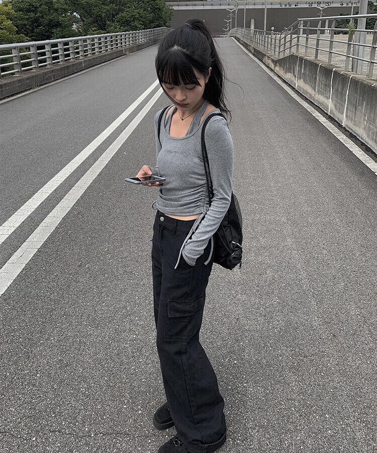 デイリーカーゴロングベーシックコットンパンツ｜ロングパンツ｜韓国