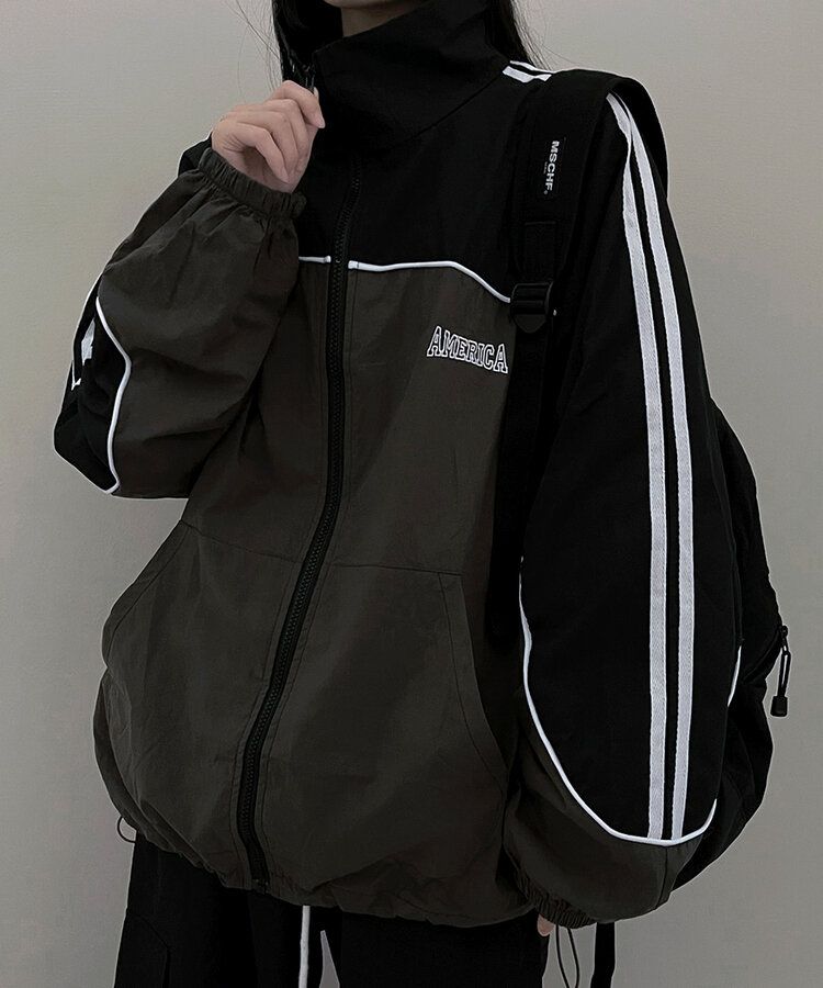 ストリートラインスリーブオーバーフィットウィンドブレーカー