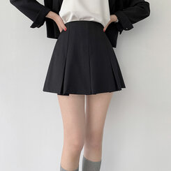 HACHYARDS ハーフプリーツスカート M ブラック新品未使用品 7b8787a02e6bdb13aa16e247ecd17c