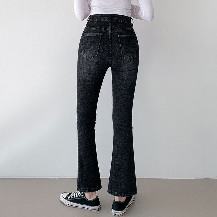 Knuth Marf 茶　ブーツカットデニム SLOWMADE. セミブーツカットデニムパンツ_秋服 | ファッション