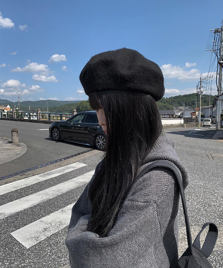黒 ベレー帽 ウール素材 楽天市場】ベレー帽 レディース メンズ 男女兼用 ベレー 帽