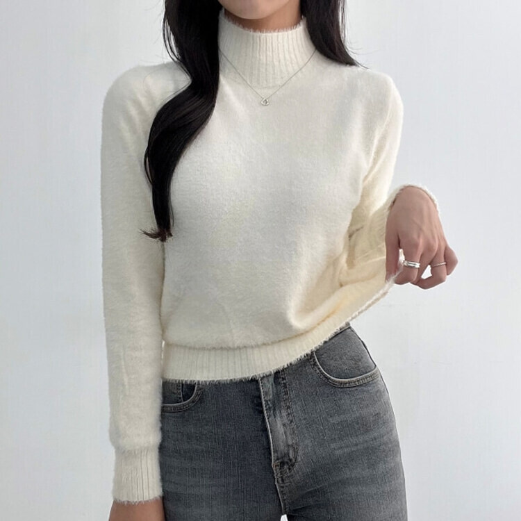 ぬっこ 透かし編みニットスキッパーポロシャツ(M ブラック): トップス