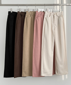 2XL골덴 코듀로이 벨로아 융털기모 롱와이드 팬츠