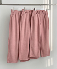 2XL골덴 코듀로이 벨로아 융털기모 롱와이드 팬츠