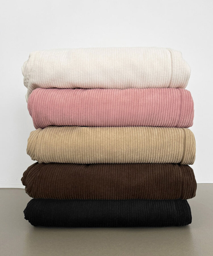 2XL골덴 코듀로이 벨로아 융털기모 롱와이드 팬츠