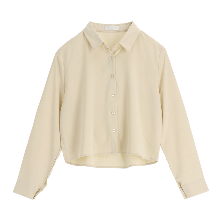 リンクルフリークロップドブラウス