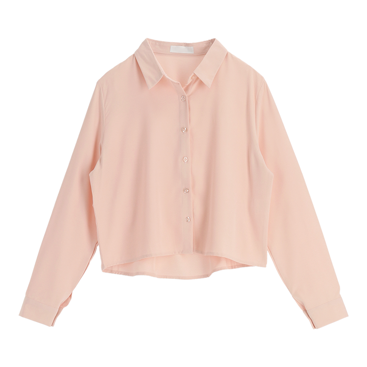 リンクルフリークロップドブラウス