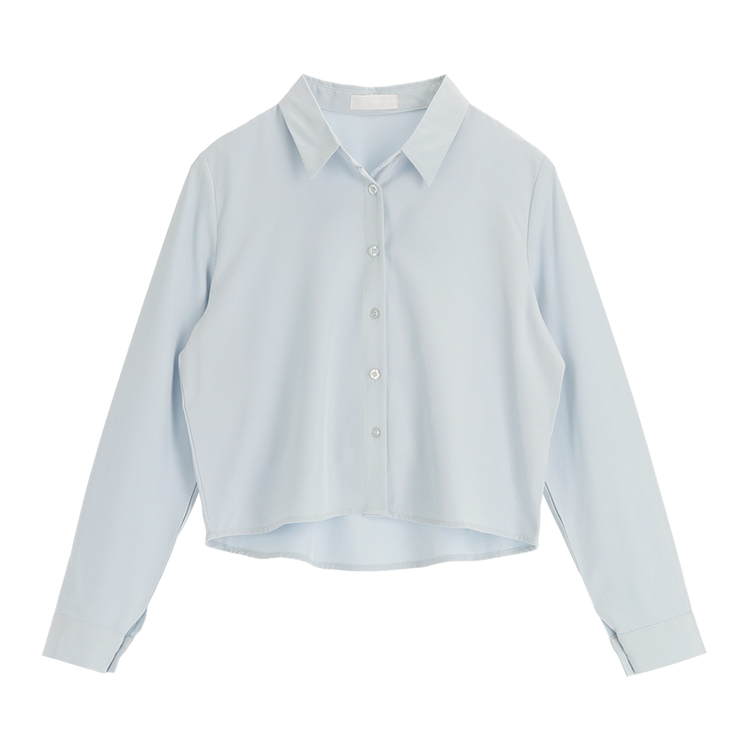 リンクルフリークロップドブラウス