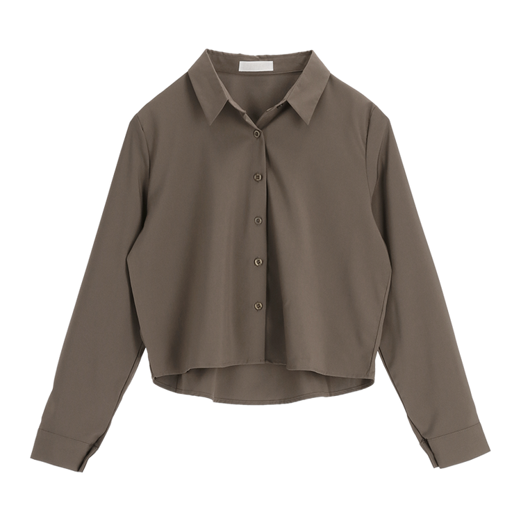 リンクルフリークロップドブラウス