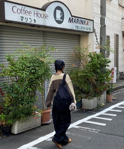 ストリングナイロンバケットバックパック5色 ブラック