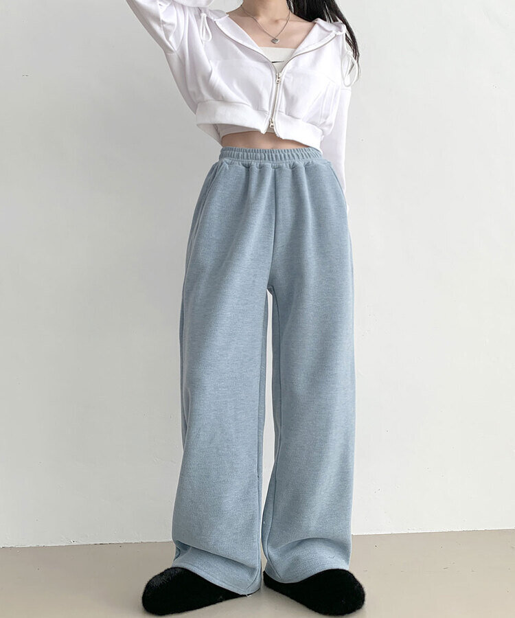 【SHORT/LONG 丈別】起毛ワイドトレーニングパンツ8色