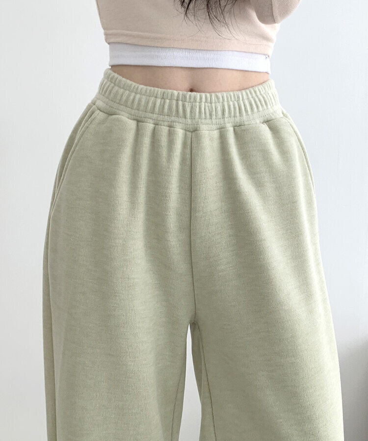 【SHORT/LONG 丈別】起毛ワイドトレーニングパンツ8色