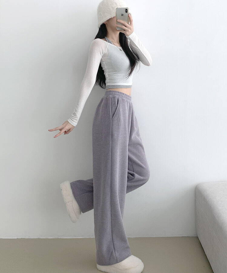 【SHORT/LONG 丈別】起毛ワイドトレーニングパンツ8色